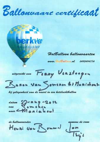 dc-2012-0560 baron van someren tot mariahout, ballonvaren (27-08-2012)
